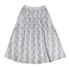 マーブルシュッド (marble SUD) flower language タックスカート 刺繍スカート 07FF073023 6.L.GRY