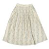マーブルシュッド (marble SUD) flower language タックスカート 刺繍スカート 07FF073023 72.IVO