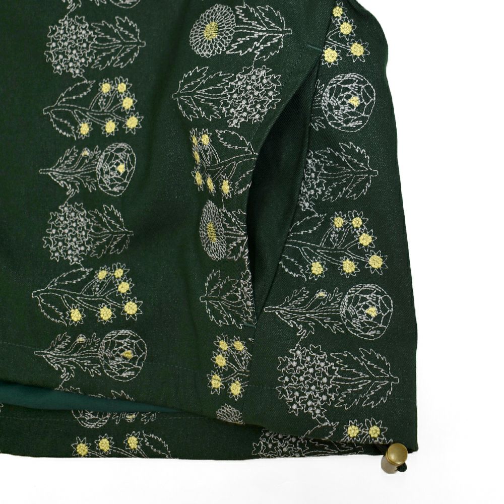 マーブルシュッド (marble SUD) flower language ジップブルゾン ナイロンジャケット 06FF073025