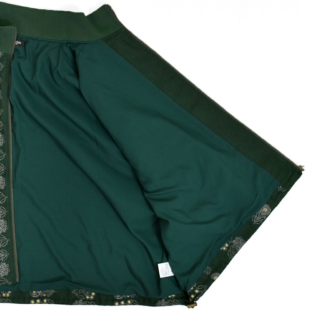 マーブルシュッド (marble SUD) flower language ジップブルゾン ナイロンジャケット 06FF073025