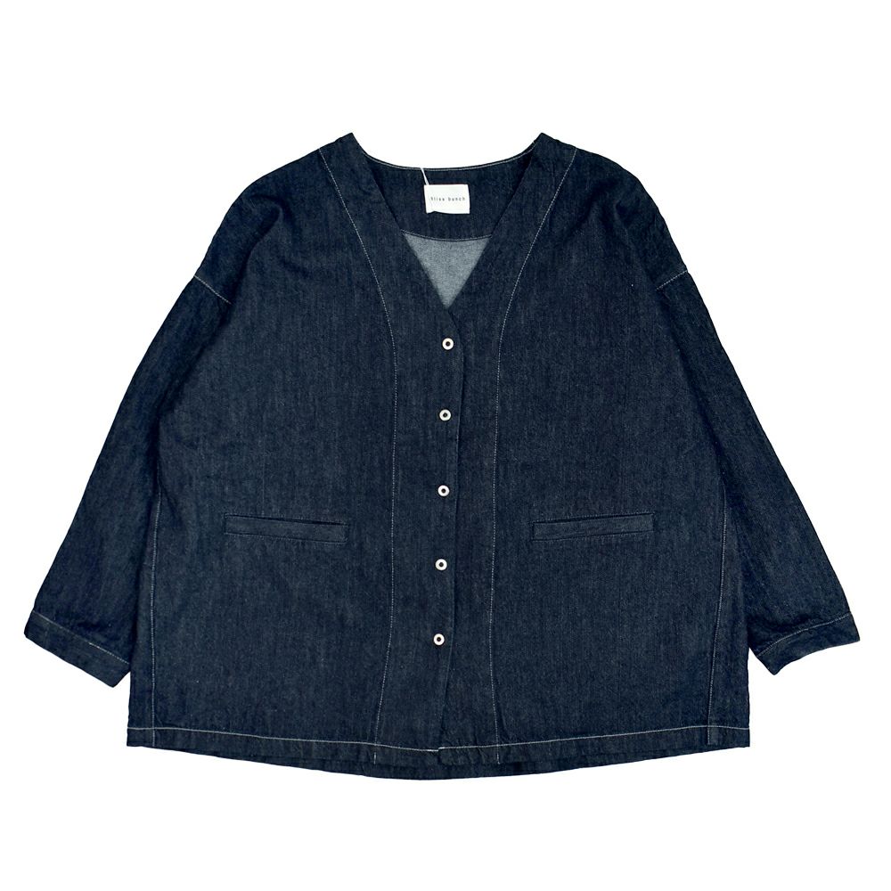 ブリスバンチ (Bliss bunch) ステッチ配色カバーオール デニムジャケット R758-329 2-1.D/INDIGO