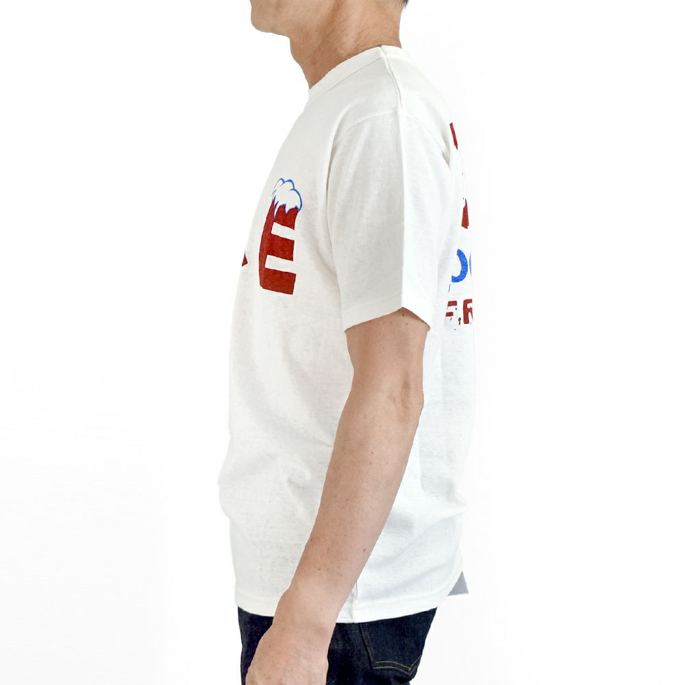 フリーホイーラーズ (FREEWHEELERS) -ICE- FREEWHEELERS WOVEN LAVEL Vintage Style Light Weight Jersey 半袖プリントTシャツ 2535001