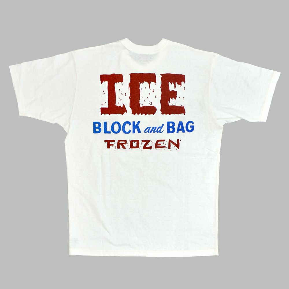 フリーホイーラーズ (FREEWHEELERS) -ICE- FREEWHEELERS WOVEN LAVEL Vintage Style Light Weight Jersey 半袖プリントTシャツ 2535001 SKULL WHITE