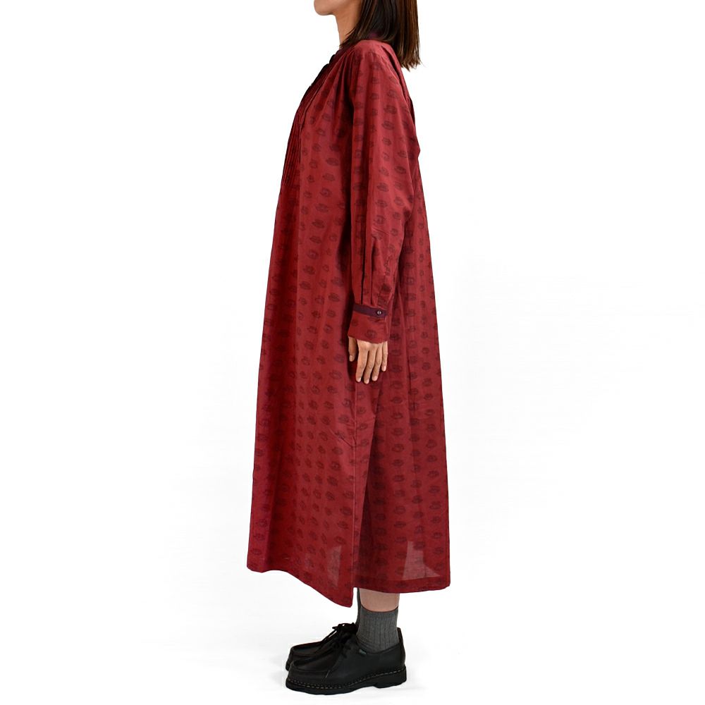 ポンデシャロン (PONT DE CHALONS) ティーカッププリントワンピース (ペチコート付) 前開きノーカラーワンピース 22551528