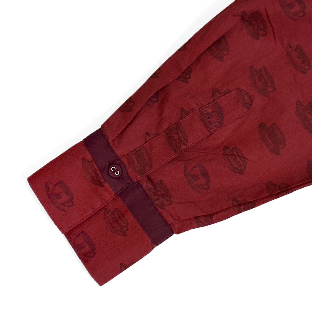 ポンデシャロン (PONT DE CHALONS) ティーカッププリントワンピース (ペチコート付) 前開きノーカラーワンピース 22551528