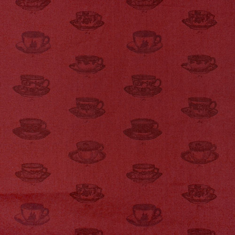 ポンデシャロン (PONT DE CHALONS) ティーカッププリントワンピース (ペチコート付) 前開きノーカラーワンピース 22551528