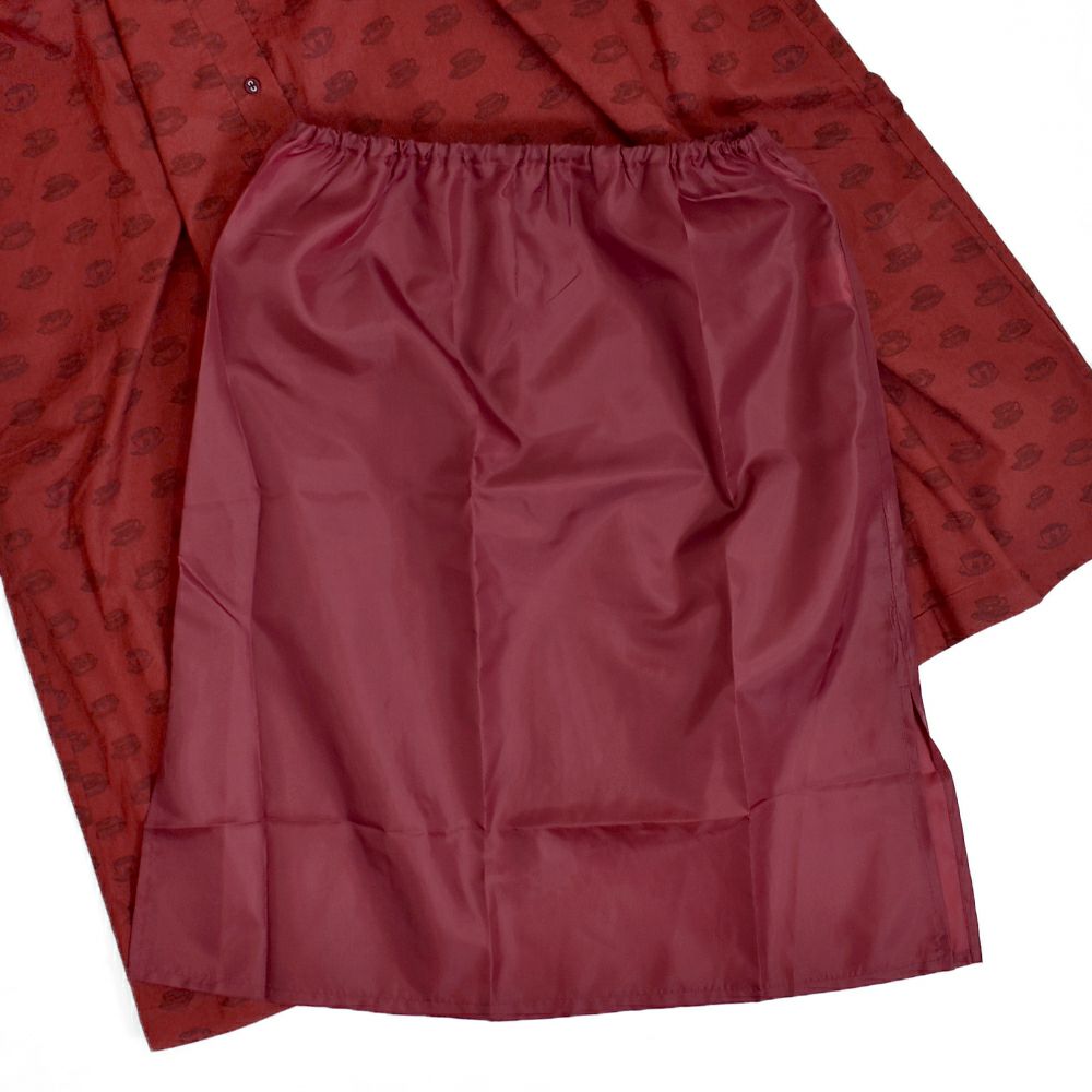 ポンデシャロン (PONT DE CHALONS) ティーカッププリントワンピース (ペチコート付) 前開きノーカラーワンピース 22551528