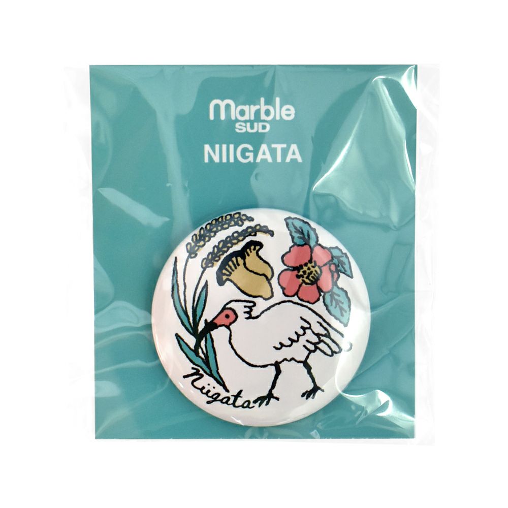 マーブルシュッド (marble SUD) ご当地 バッジ 全国 缶バッジ ご当地バッジ 47都道府県 中部・近畿地方 09EA9990 15.Niigata