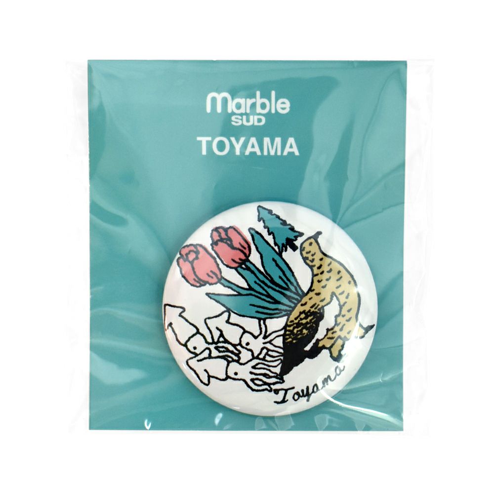 マーブルシュッド (marble SUD) ご当地 バッジ 全国 缶バッジ ご当地バッジ 47都道府県 中部・近畿地方 09EA9990 16.Toyama