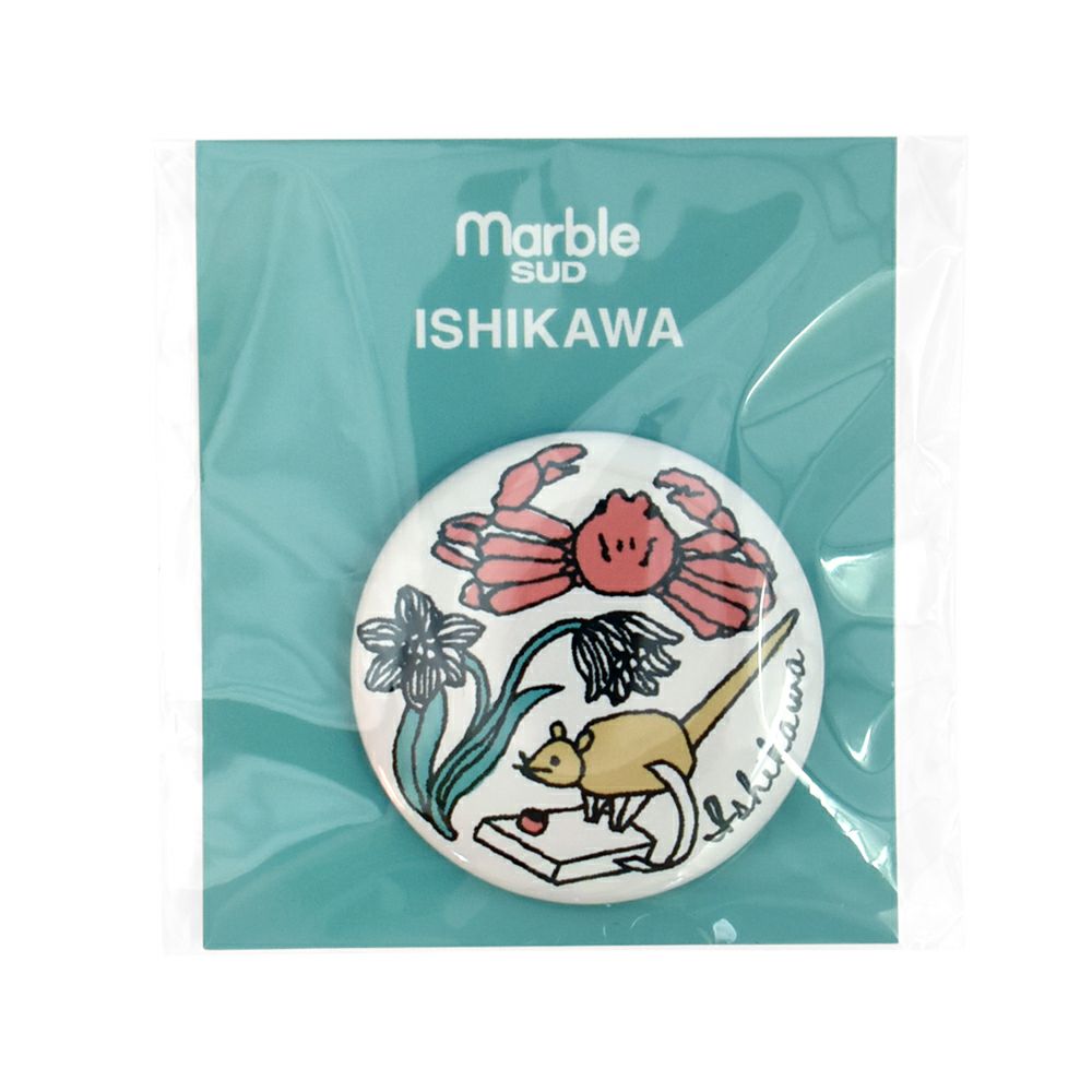 マーブルシュッド (marble SUD) ご当地 バッジ 全国 缶バッジ ご当地バッジ 47都道府県 中部・近畿地方 09EA9990 17.Ishikawa