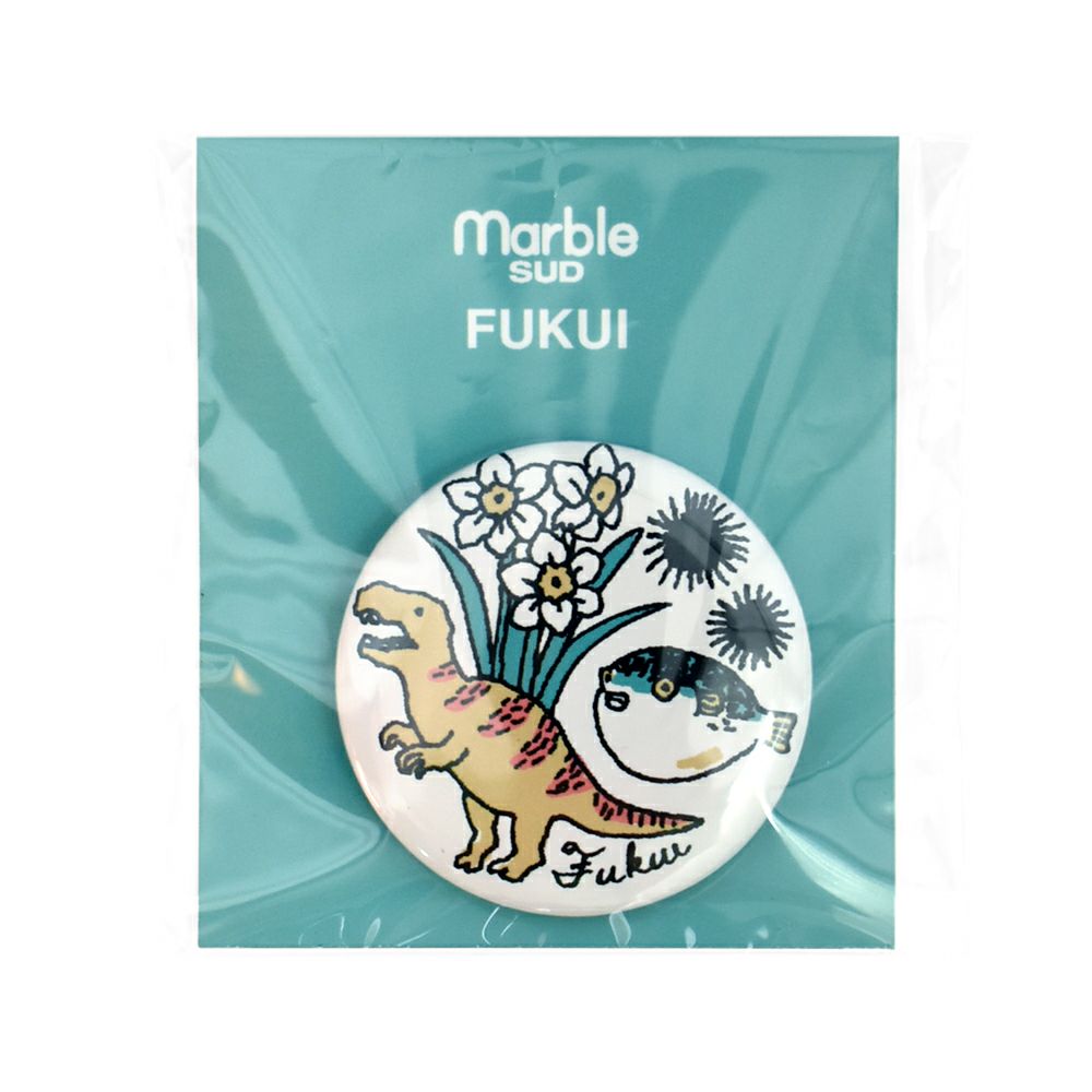 マーブルシュッド (marble SUD) ご当地 バッジ 全国 缶バッジ ご当地バッジ 47都道府県 中部・近畿地方 09EA9990 18.Fukui