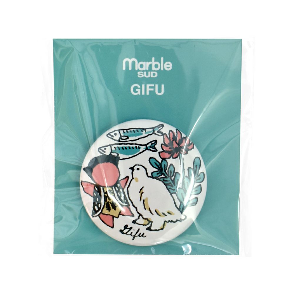 マーブルシュッド (marble SUD) ご当地 バッジ 全国 缶バッジ ご当地バッジ 47都道府県 中部・近畿地方 09EA9990 21.Gifu