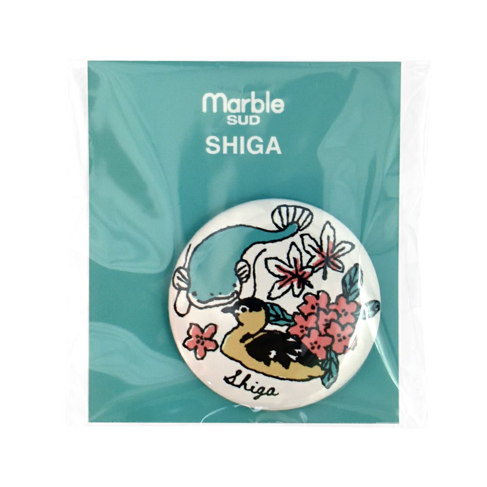 マーブルシュッド (marble SUD) ご当地 バッジ 全国 缶バッジ ご当地バッジ 47都道府県 中部・近畿地方 09EA9990 25.Shiga