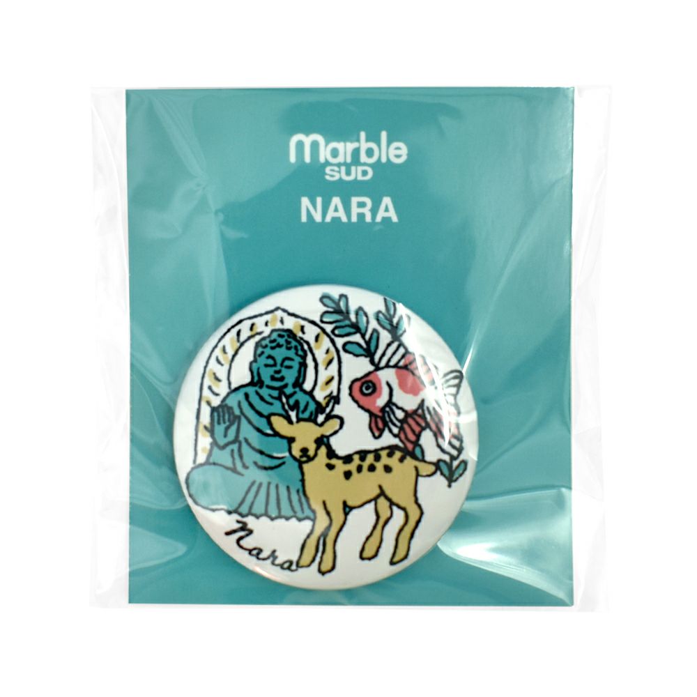 マーブルシュッド (marble SUD) ご当地 バッジ 全国 缶バッジ ご当地バッジ 47都道府県 中部・近畿地方 09EA9990 29.Nara