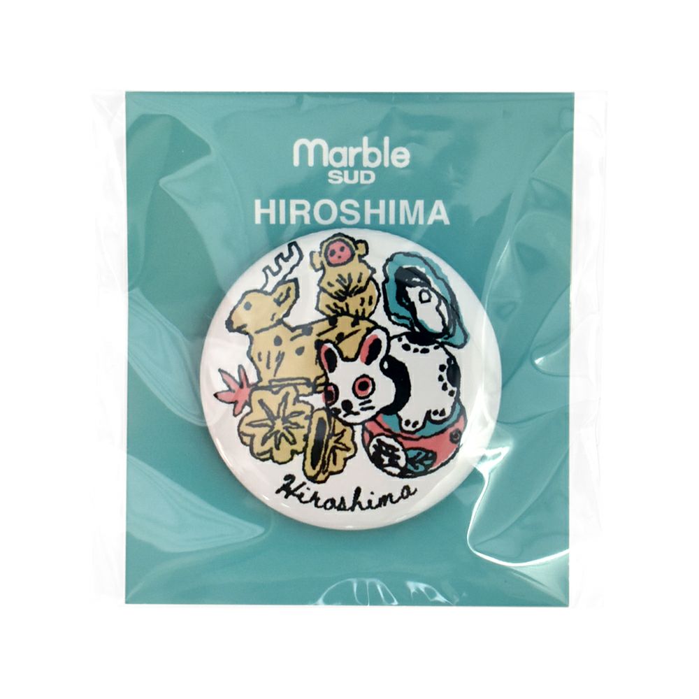 マーブルシュッド (marble SUD) ご当地 バッジ 全国 缶バッジ ご当地バッジ 47都道府県 中国・四国・九州地方 09EA9990 34.Hiroshima