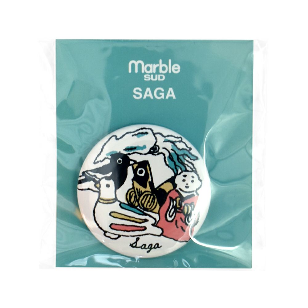 マーブルシュッド (marble SUD) ご当地 バッジ 全国 缶バッジ ご当地バッジ 47都道府県 中国・四国・九州地方 09EA9990 41.Saga