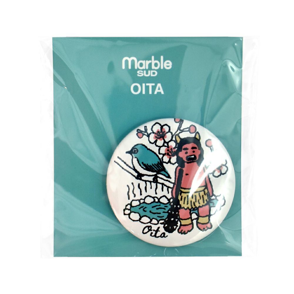マーブルシュッド (marble SUD) ご当地 バッジ 全国 缶バッジ ご当地バッジ 47都道府県 中国・四国・九州地方 09EA9990 44.Oita