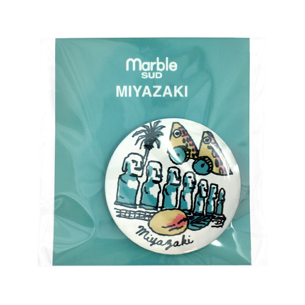 マーブルシュッド (marble SUD) ご当地 バッジ 全国 缶バッジ ご当地バッジ 47都道府県 中国・四国・九州地方 09EA9990 45.Miyazaki