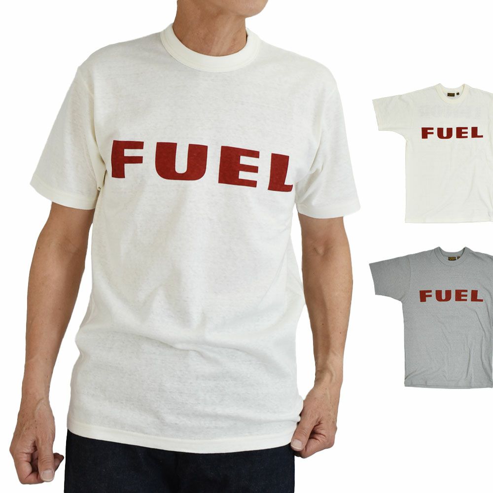 フリーホイーラーズ (FREEWHEELERS) -FUEL- FREEWHEELERS WOVEN LAVEL Vintage Style Light Weight Jersey 半袖プリントTシャツ 2535002