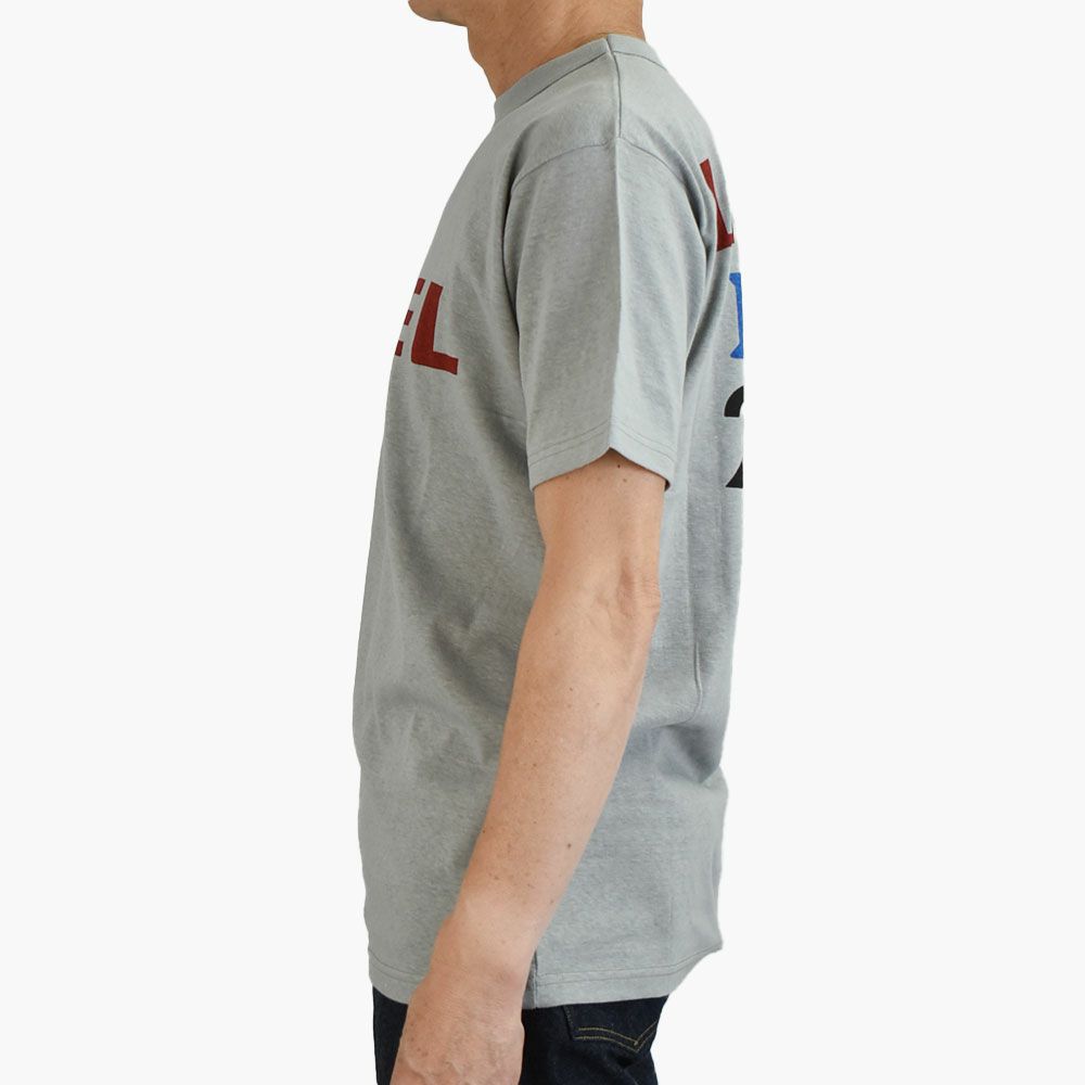 フリーホイーラーズ (FREEWHEELERS) -FUEL- FREEWHEELERS WOVEN LAVEL Vintage Style Light Weight Jersey 半袖プリントTシャツ 2535002