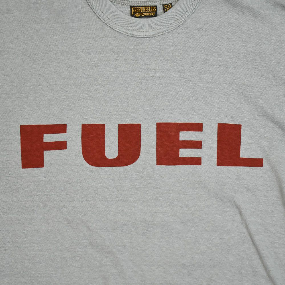 フリーホイーラーズ (FREEWHEELERS) -FUEL- FREEWHEELERS WOVEN LAVEL Vintage Style Light Weight Jersey 半袖プリントTシャツ 2535002