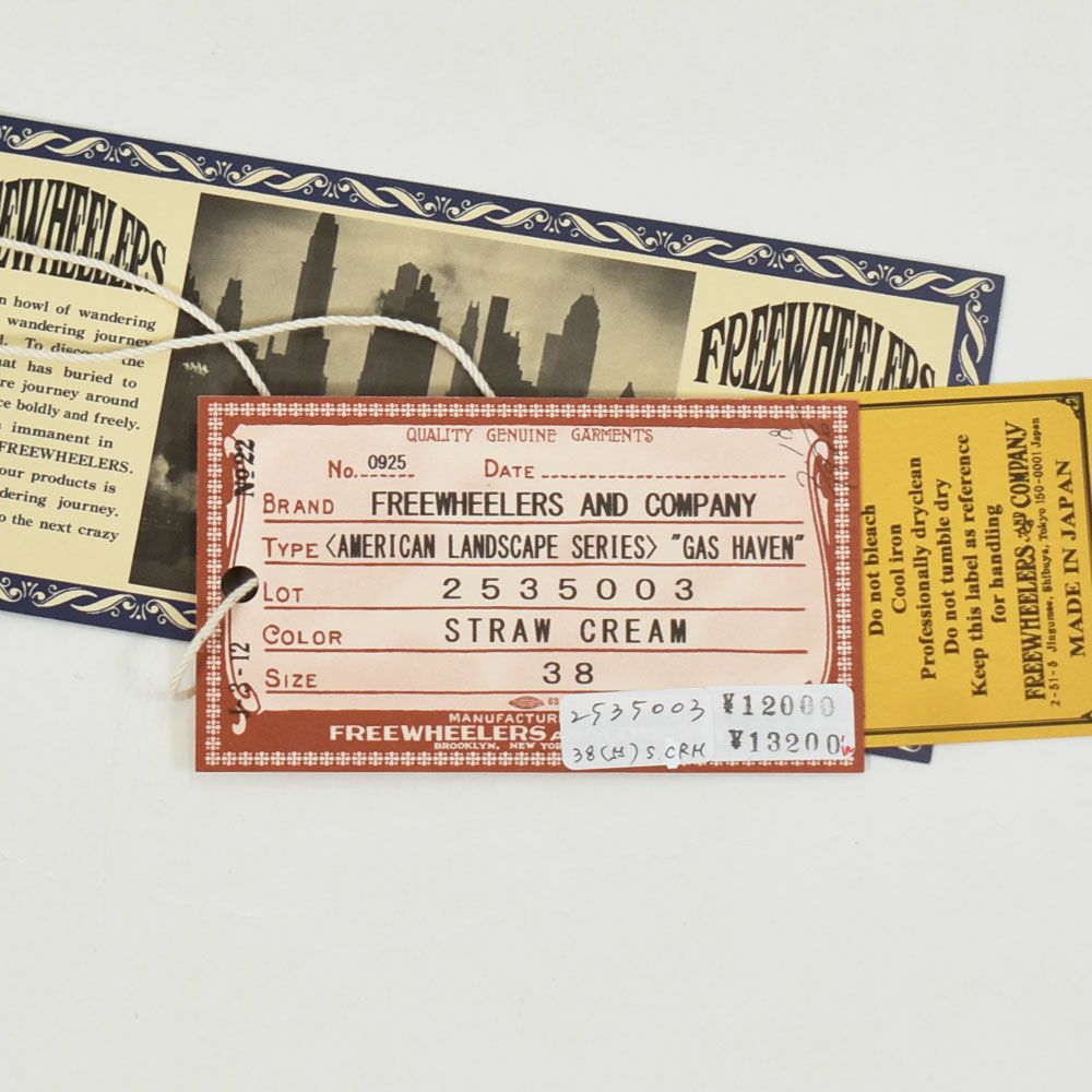 フリーホイーラーズ (FREEWHEELERS) -GAS HAVEN- FREEWHEELERS WOVEN LAVEL Vintage Style Light Weight Jersey 半袖プリントTシャツ 2535003