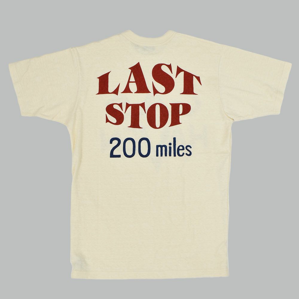 フリーホイーラーズ (FREEWHEELERS) -GAS HAVEN- FREEWHEELERS WOVEN LAVEL Vintage Style Light Weight Jersey 半袖プリントTシャツ 2535003 STRAW CREAM