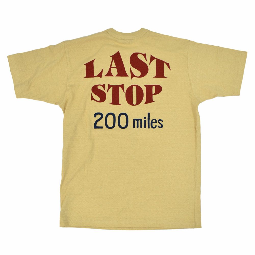 フリーホイーラーズ (FREEWHEELERS) -GAS HAVEN- FREEWHEELERS WOVEN LAVEL Vintage Style Light Weight Jersey 半袖プリントTシャツ 2535003 GOLD MIST