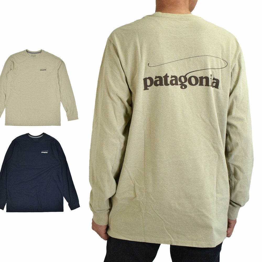 パタゴニア (PATAGONIA) メンズ ロングスリーブ キャスティング ロゴ レスポンシビリティー M's L/S Casting Logo Responsibili-Tee プリント長袖Tシャツ ロンT 37819