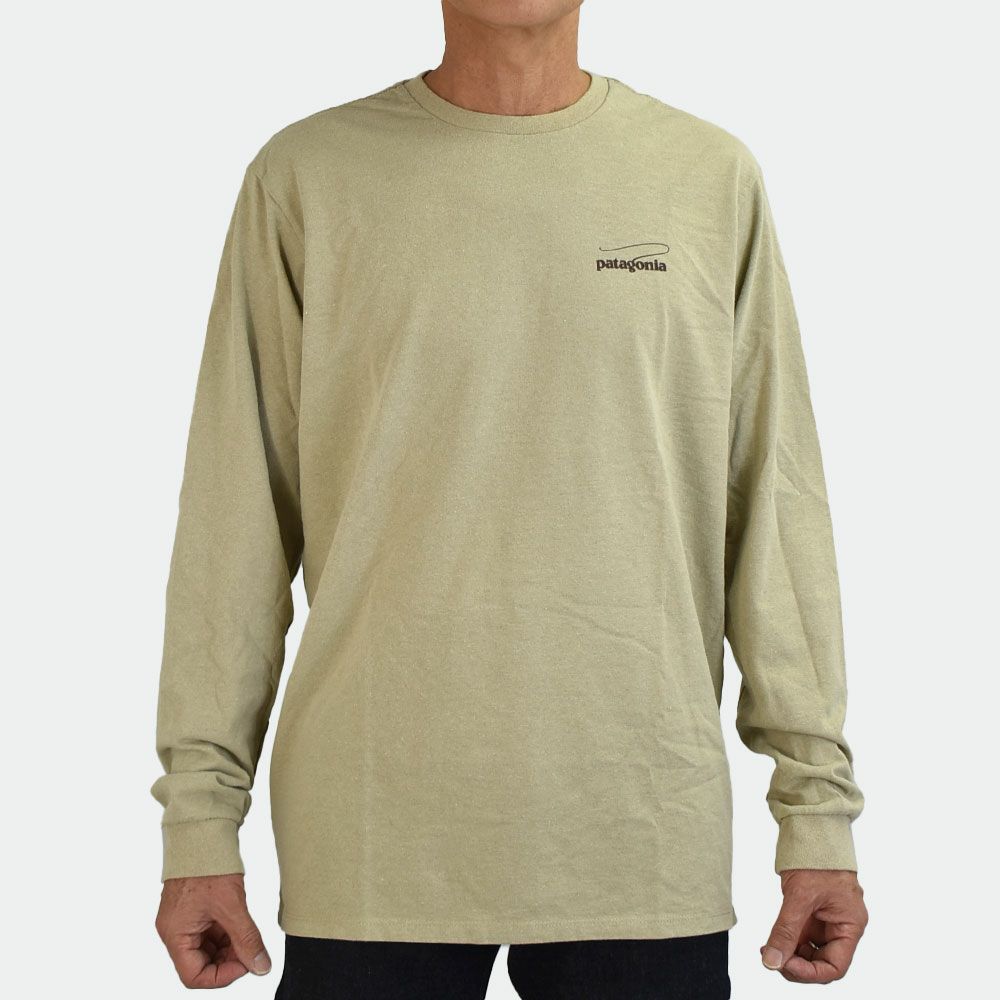 パタゴニア (PATAGONIA) メンズ ロングスリーブ キャスティング ロゴ レスポンシビリティー M's L/S Casting Logo Responsibili-Tee プリント長袖Tシャツ ロンT 37819