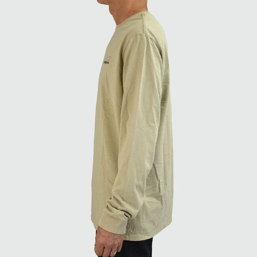 パタゴニア (PATAGONIA) メンズ ロングスリーブ キャスティング ロゴ レスポンシビリティー M's L/S Casting Logo Responsibili-Tee プリント長袖Tシャツ ロンT 37819