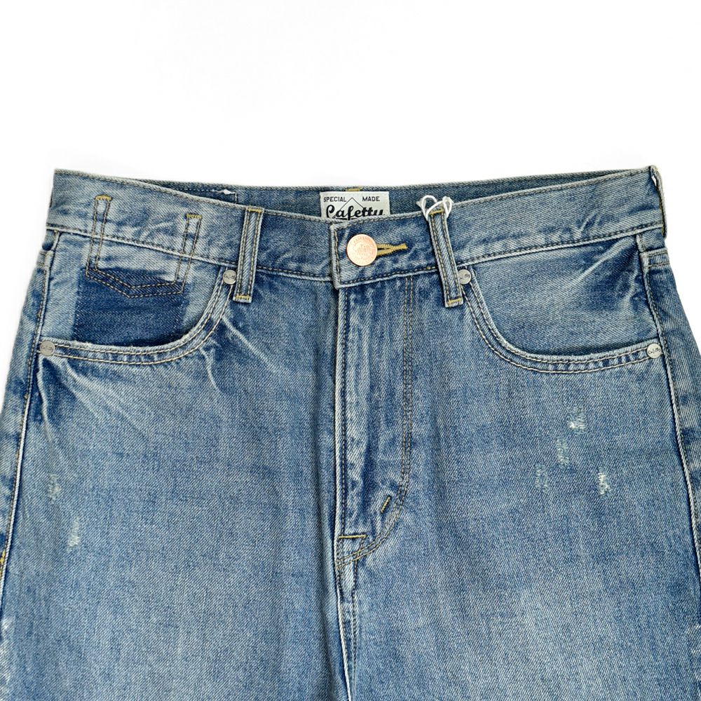カフェッティ (Cafetty) こしばきリメイク デニムパンツ ジーンズ ジーパン CF-0598