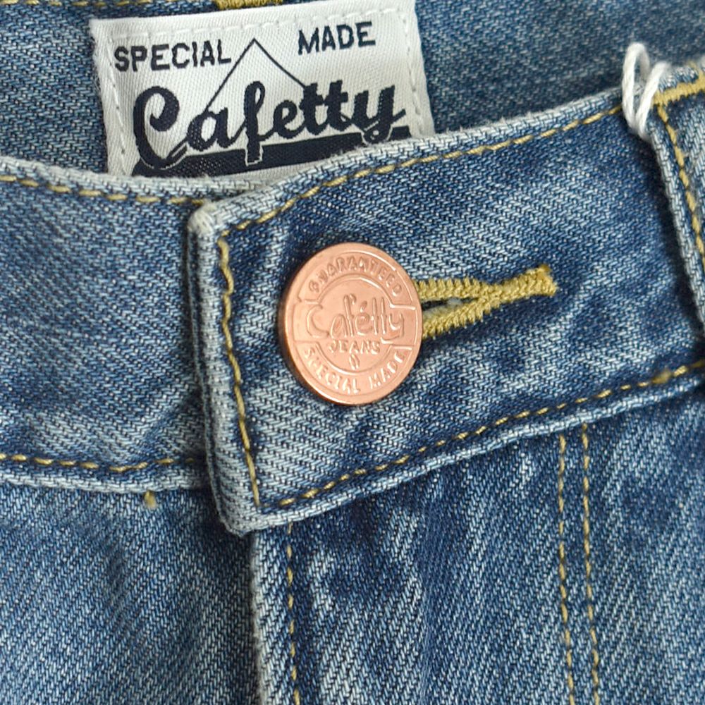 カフェッティ (Cafetty) こしばきリメイク デニムパンツ ジーンズ ジーパン CF-0598