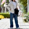 カフェッティ (Cafetty) こしばきリメイク デニムパンツ ジーンズ ジーパン CF-0598
