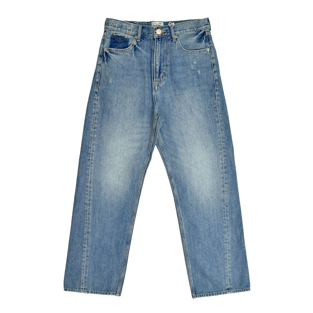 カフェッティ (Cafetty) こしばきリメイク デニムパンツ ジーンズ ジーパン CF-0598 L5.淡色USED