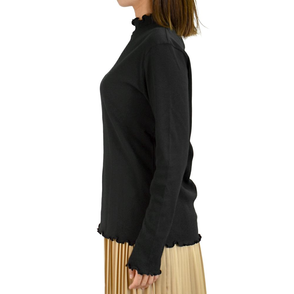 ポンデシャロン (PONT DE CHALONS) 【日本製】コットンテレコハイネックプルオーバー 長袖カットソー インナー 重ね着 22553712