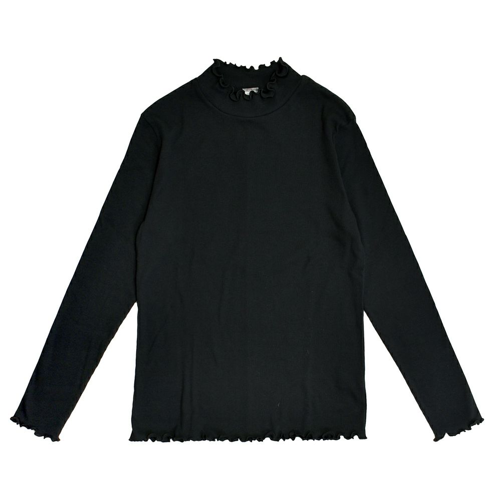 ポンデシャロン (PONT DE CHALONS) 【日本製】コットンテレコハイネックプルオーバー 長袖カットソー インナー 重ね着 22553712 19.ブラック