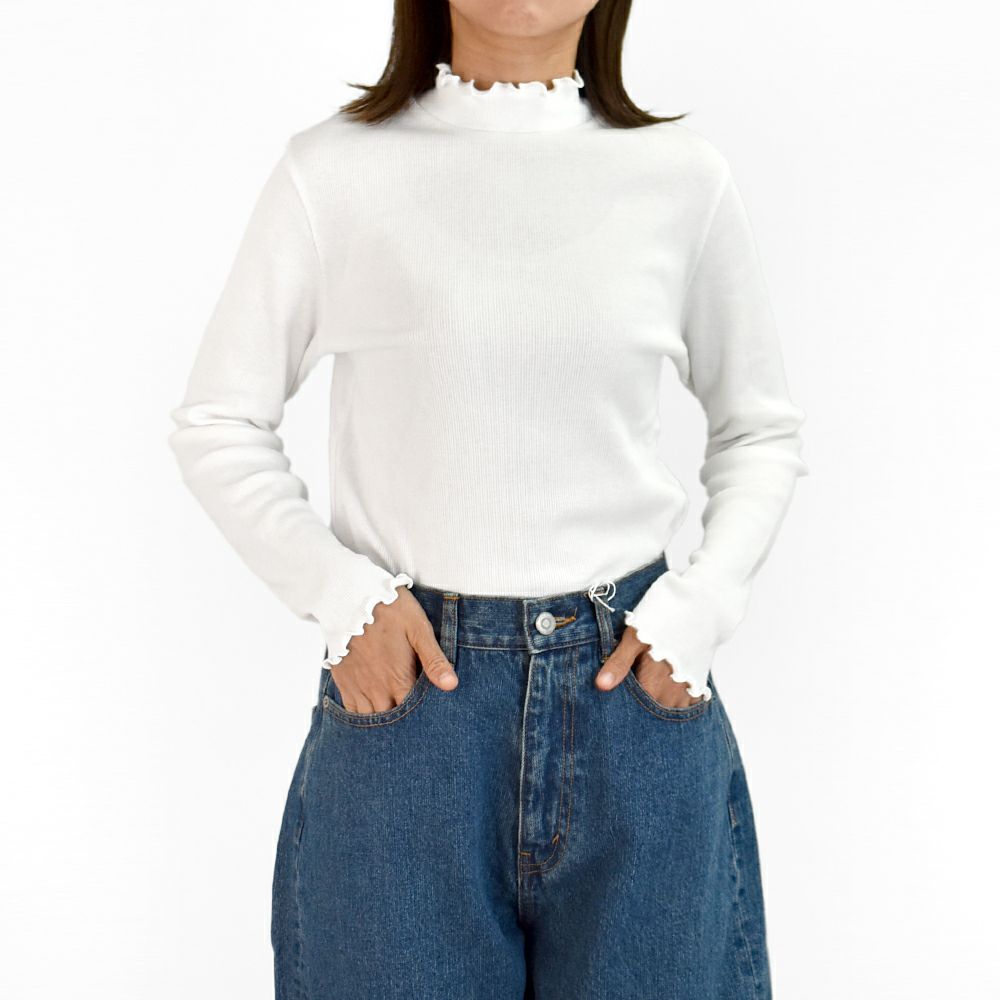 ポンデシャロン (PONT DE CHALONS) 【日本製】コットンテレコハイネックプルオーバー 長袖カットソー インナー 重ね着 22553712