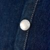 ダントン (DANTON) WOMEN'S DENIM COLLARLESS JACKET CREW NECK JACKT デニムジャケット ノーカラージャケット 襟なし DT-B0397DNS