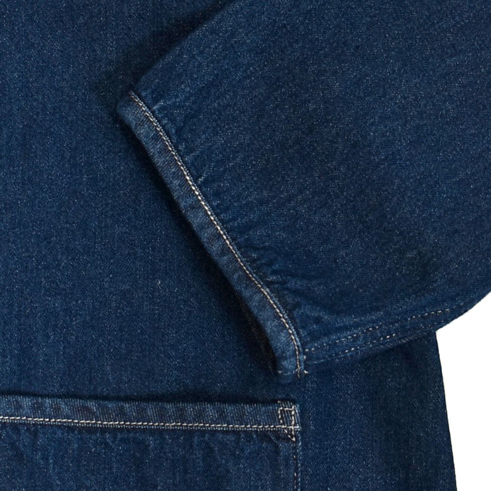 ダントン (DANTON) WOMEN'S DENIM COLLARLESS JACKET CREW NECK JACKT デニムジャケット ノーカラージャケット 襟なし DT-B0397DNS