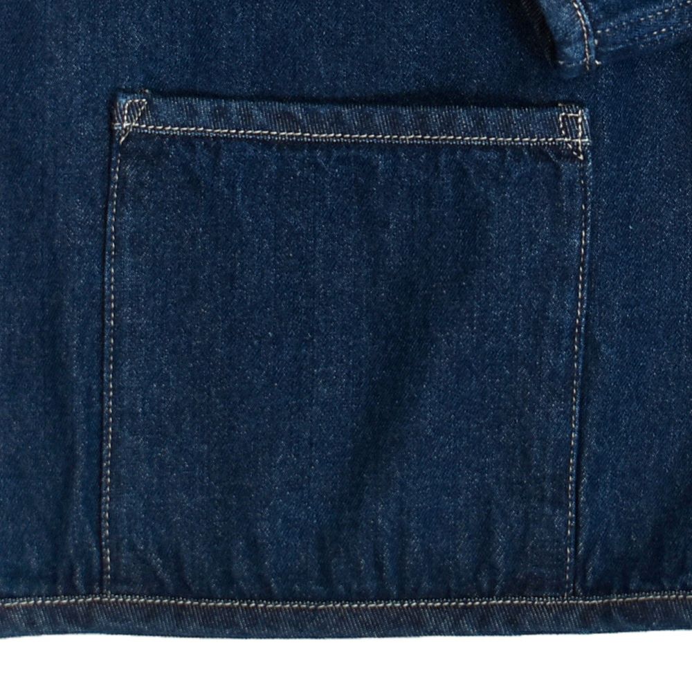 ダントン (DANTON) WOMEN'S DENIM COLLARLESS JACKET CREW NECK JACKT デニムジャケット ノーカラージャケット 襟なし DT-B0397DNS