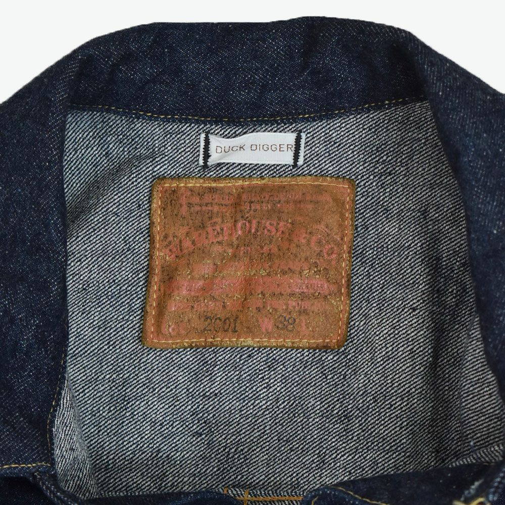 ウエアハウス (WAREHOUSE) Lot DD-2001 (T BACK STYLE) ONE WASH デニムジャケット ジージャン