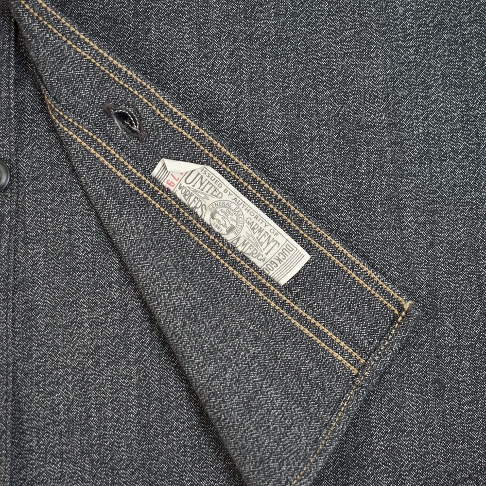 フリーホイーラーズ (FREEWHEELERS) -NEAL- SHIRT 1926 STYLE WORK CLOTHING Vintage Style Grained Chambray BLACK PEPPER CHAMBRAY ニールシャツ 長袖ワークシャツ シャンブレーシャツ 2513103