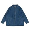 ケレン (KELEN) -KIKO- FLAP DESIGN MAO COLLAR DENIM JACKET デニムジャケット マオカラージャケット LKL25FJK2071 BLUE