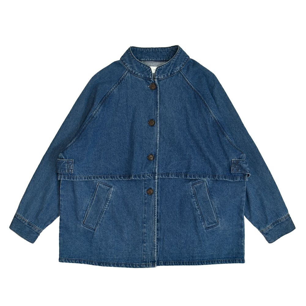 ケレン (KELEN) -KIKO- FLAP DESIGN MAO COLLAR DENIM JACKET デニムジャケット マオカラージャケット LKL25FJK2071 BLUE