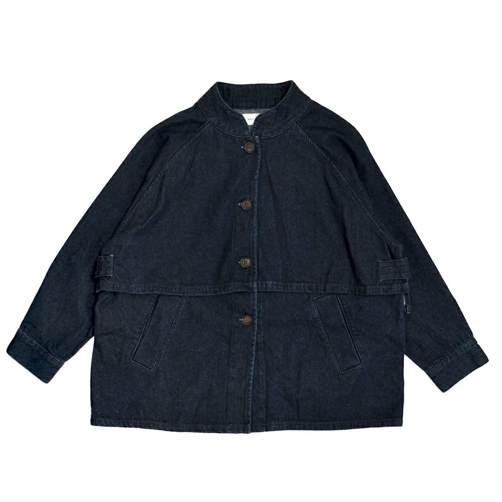 ケレン (KELEN) -KIKO- FLAP DESIGN MAO COLLAR DENIM JACKET デニムジャケット マオカラージャケット LKL25FJK2071 ONEWASH