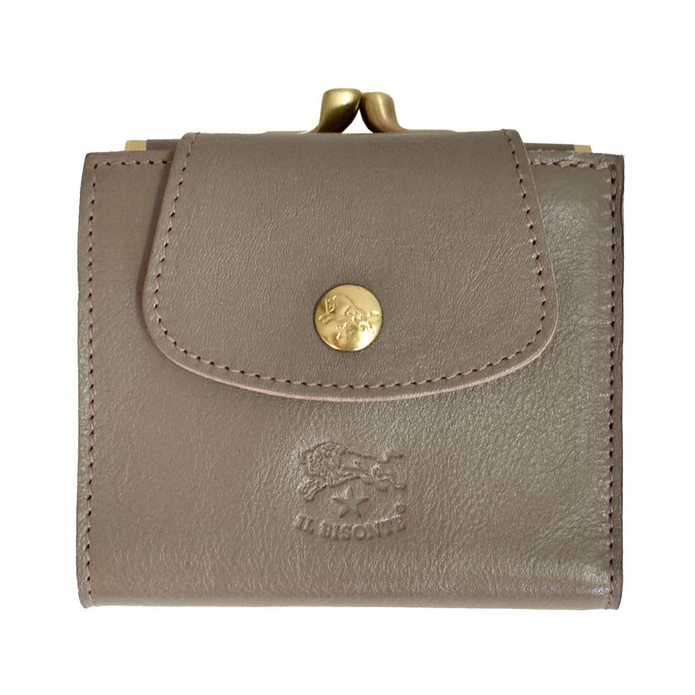 イルビゾンテ (IL BISONTE) 2つ折りウォレット レザーウォレット 財布 がま口 54202-3-09640 54202309640 18.グレー