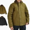 フリーホイーラーズ (FREEWHEELERS) NAVY DEPARTMENT JACKET, DECK,ZIP TYPE N-1 1940s MILITARY CLOTHING DARK KHAKI BEIGE：NXS1404 Original Jungle Cloth Paraffin Coating デッキジャケット アウター コート 2531001