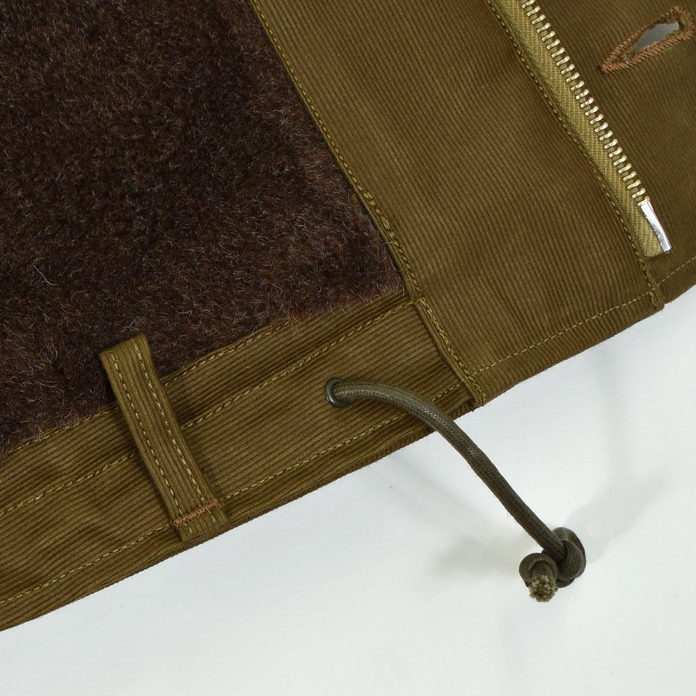 フリーホイーラーズ (FREEWHEELERS) NAVY DEPARTMENT JACKET, DECK,ZIP TYPE N-1 1940s MILITARY CLOTHING DARK KHAKI BEIGE：NXS1404 Original Jungle Cloth Paraffin Coating デッキジャケット アウター コート 2531001