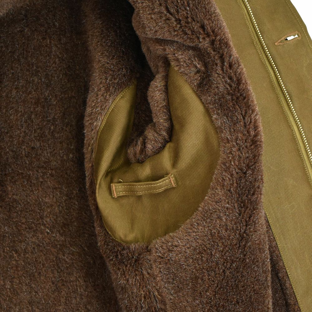フリーホイーラーズ (FREEWHEELERS) NAVY DEPARTMENT JACKET, DECK,ZIP TYPE N-1 1940s MILITARY CLOTHING DARK KHAKI BEIGE：NXS1404 Original Jungle Cloth Paraffin Coating デッキジャケット アウター コート 2531001